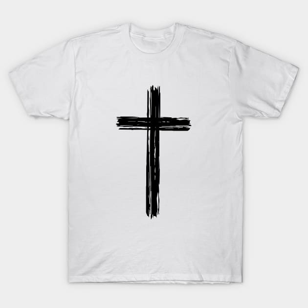 Christian cross T-Shirt by sunima